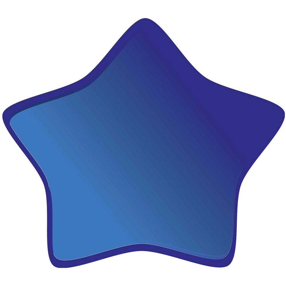 Deep Blue Soft Star Wall Decal Printed | Wallhogs