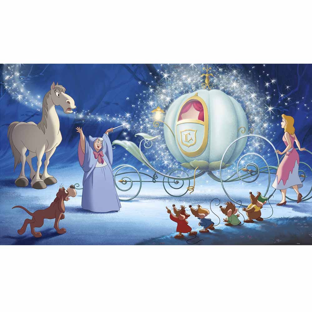 Disney Cinderella Carriage Wall Mural Printed | Wallhogs