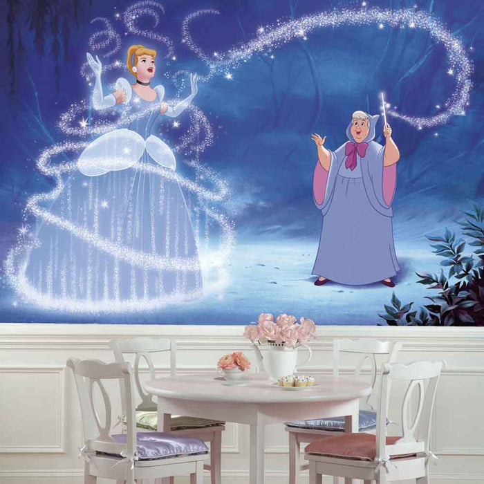 Disney Princess Cinderella Magic Pre-pasted Wall Mural 10.5'W x 6'H