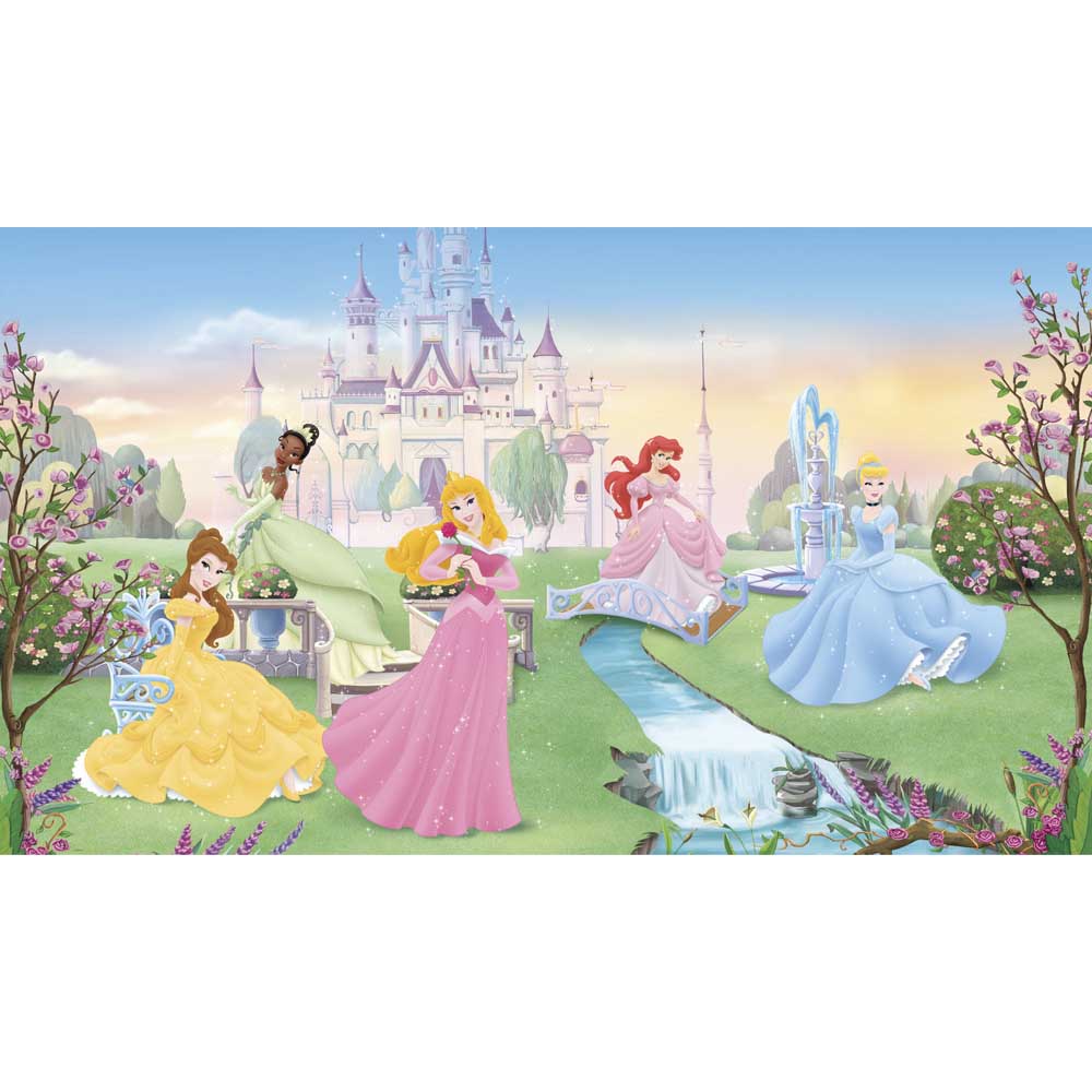 Disney Dancing Princesses Wall Mural Printed
