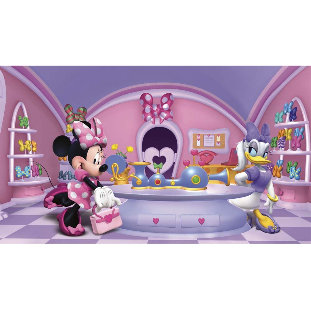 Minnie Fashionista Wall Mural Printed | Wallhogs