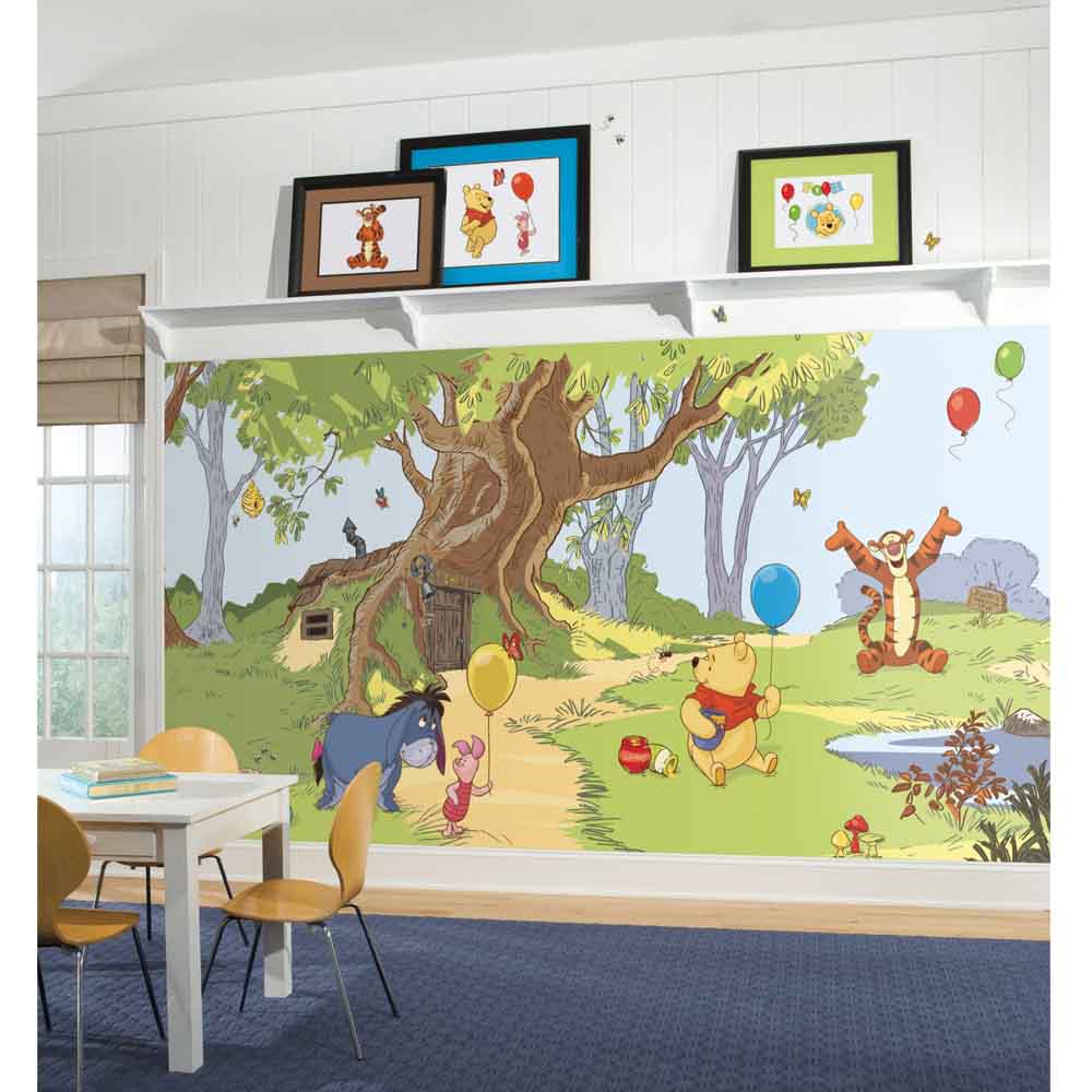 Disney Pooh & Friends Wall Mural Installed | Wallhogs