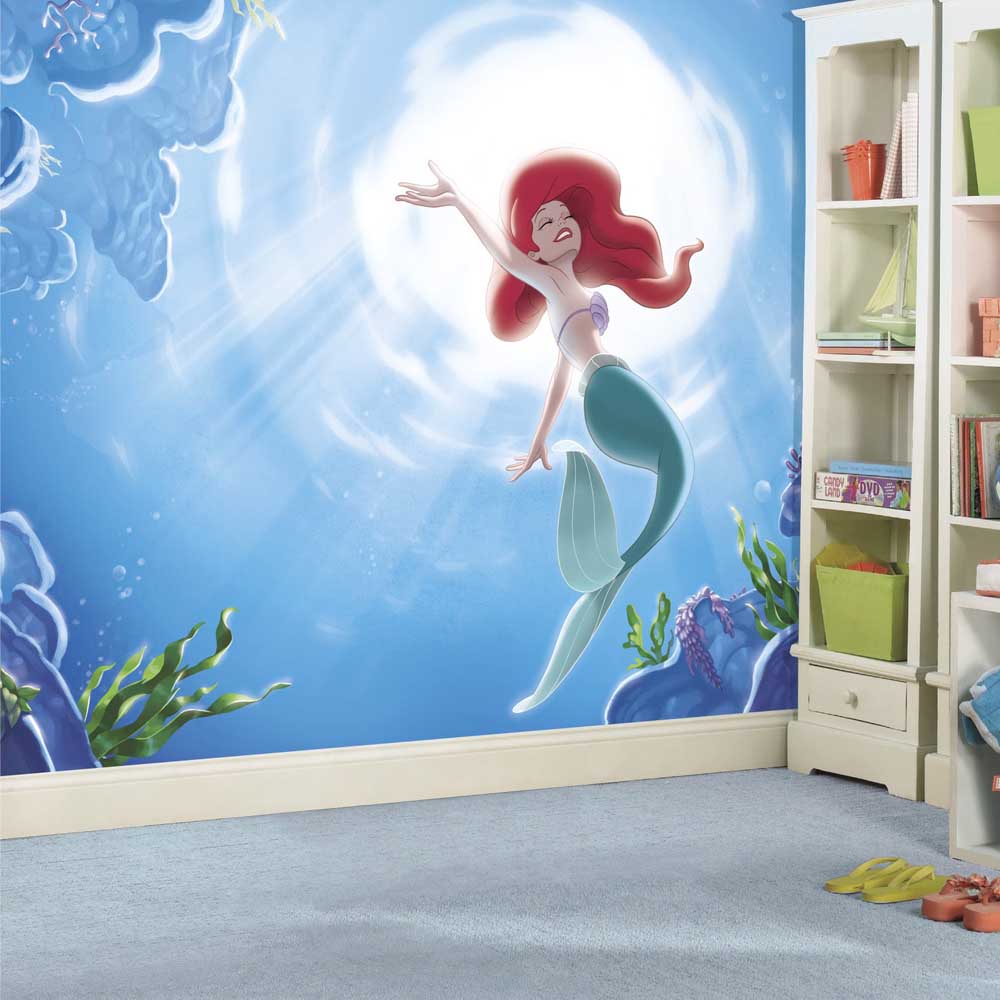 The Little Mermaid Wall Mural Installed | Wallhogs
