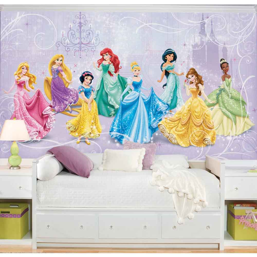 Disney Princess Royal Debut Wall Mural Installed