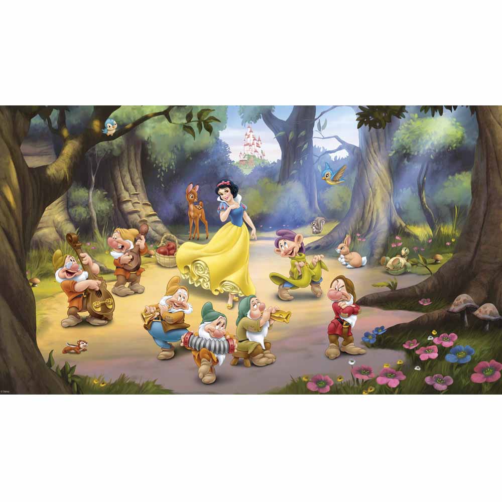 Snow White & the Seven Dwarfs Wall Mural Printed