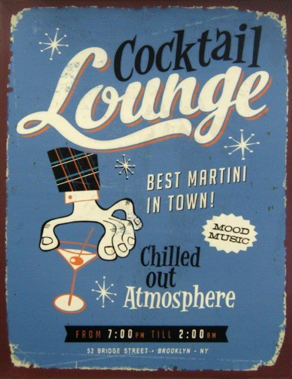 Cocktail Lounge Metal Sign 10