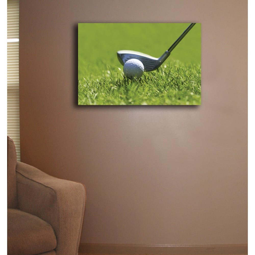 Fairway Drivin' Canvas Print Installed | Wallhogs