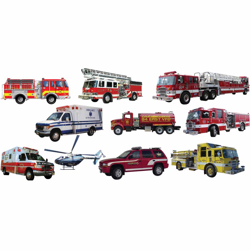 Rescue Vehicle Wall Decals Printed | Wallhogs
