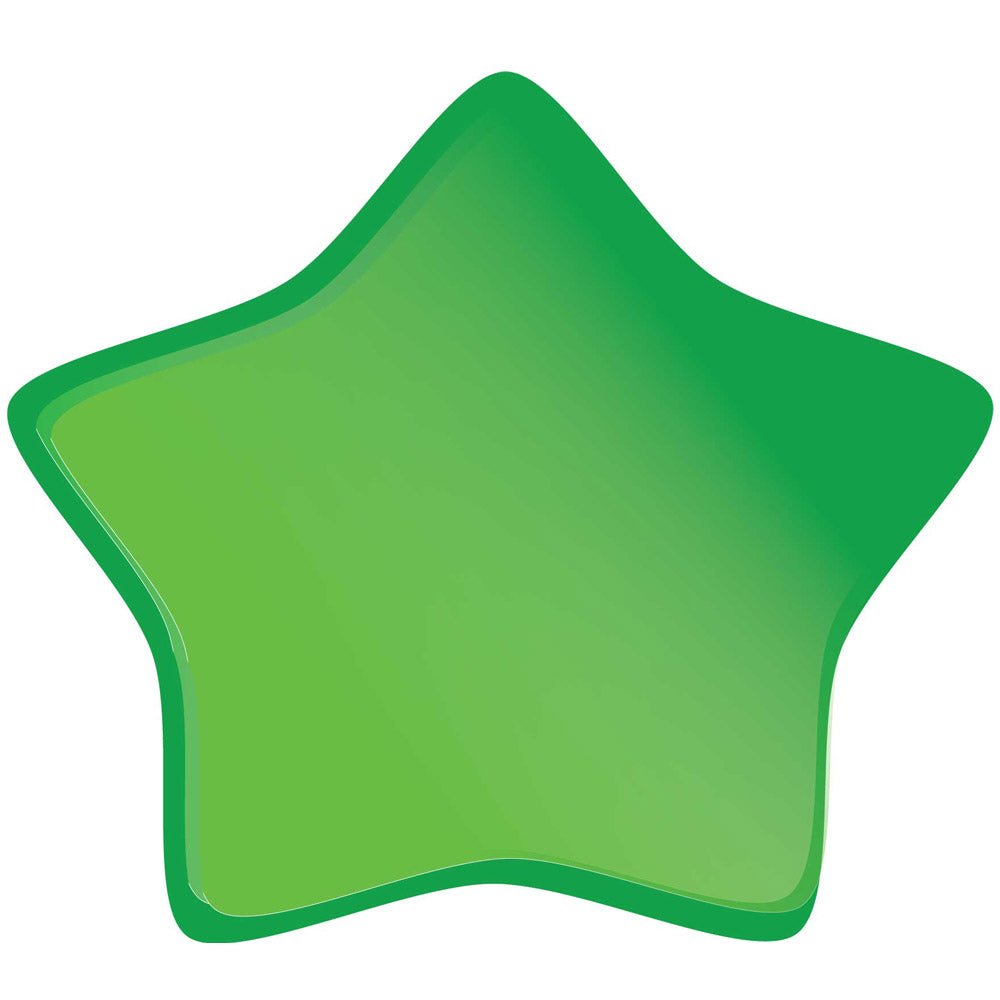 Green Soft Star Wall Decal Printed | Wallhogs
