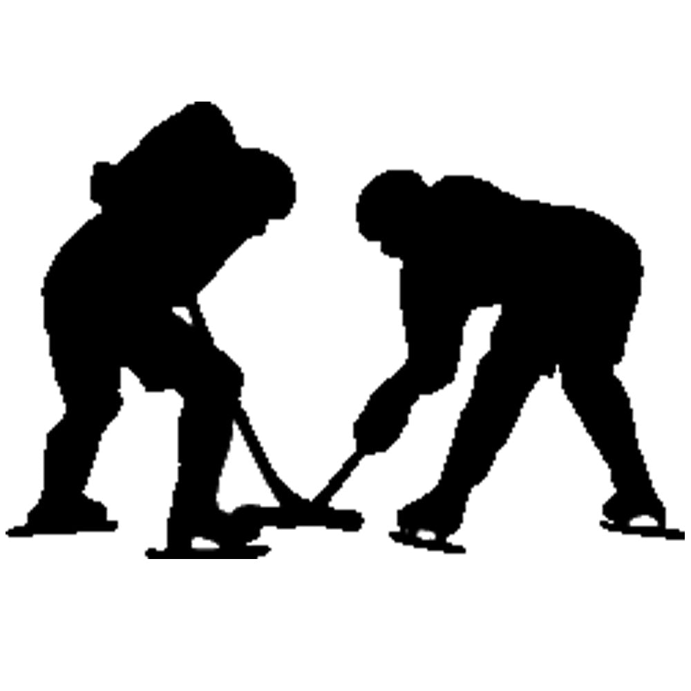 Hockey Players Silhouette Wall Decal Printed