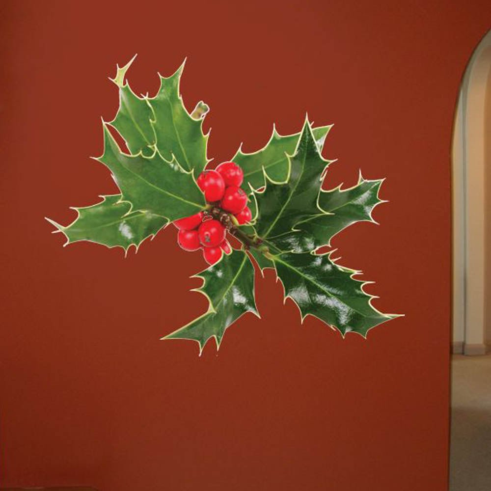 Holly Wall Decal Installed | Wallhogs