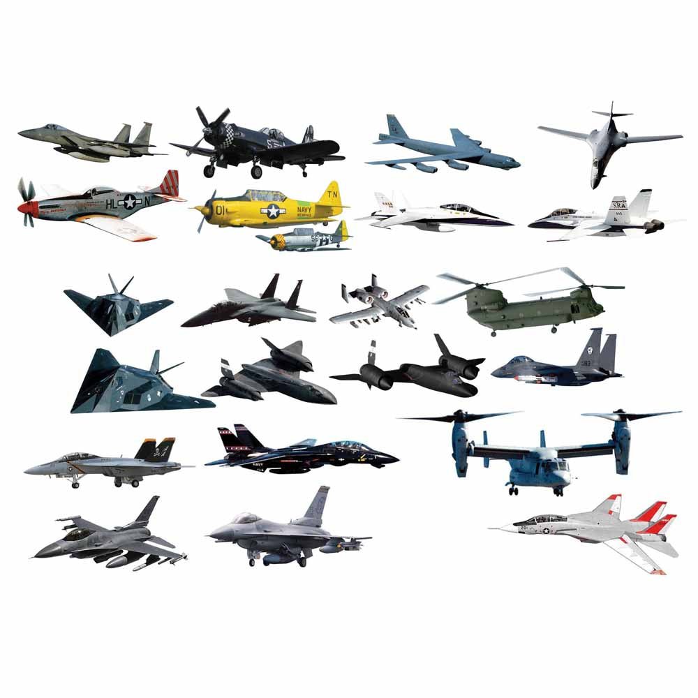 Military Aircraft Master-Pack Wall Decals | Wallhogs