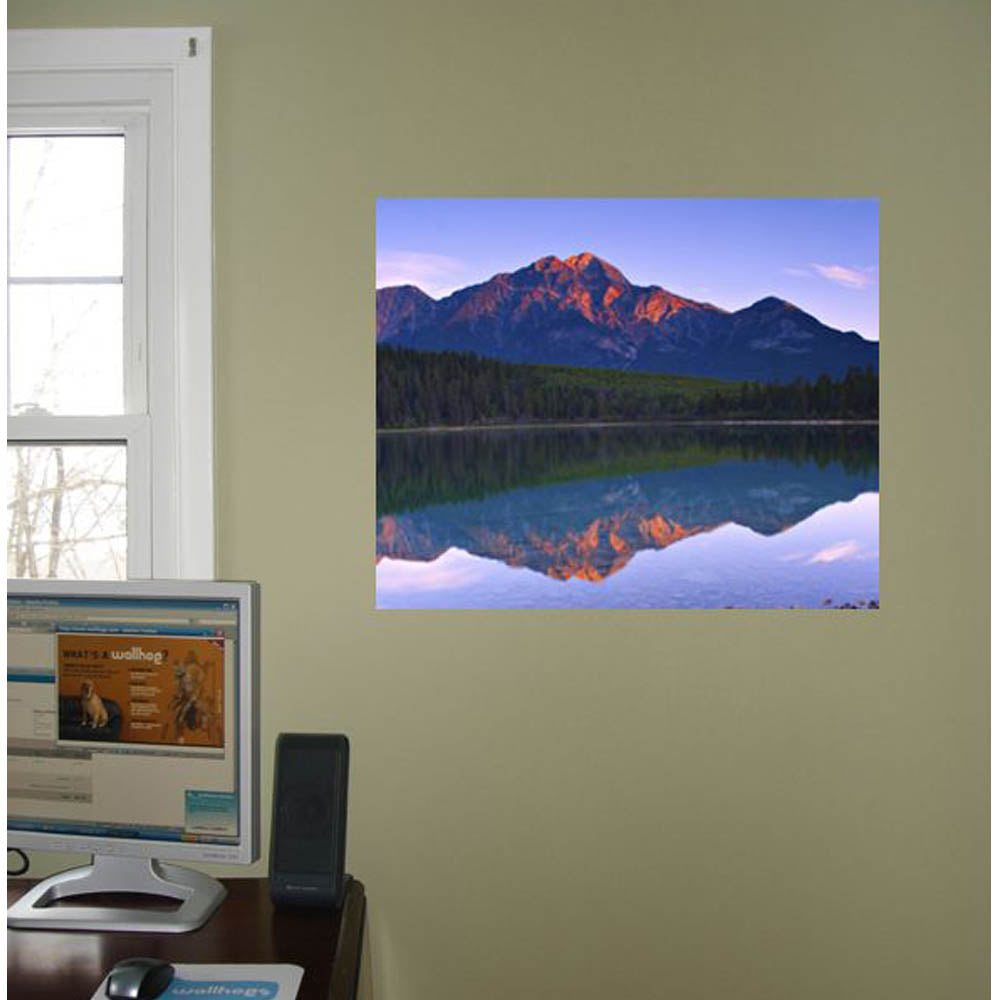 Mountain/Lake Scene Gloss Poster Installed