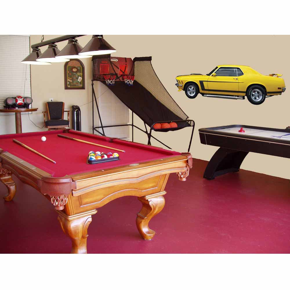 Mustang Coupe Wall Decal Installed | Wallhogs