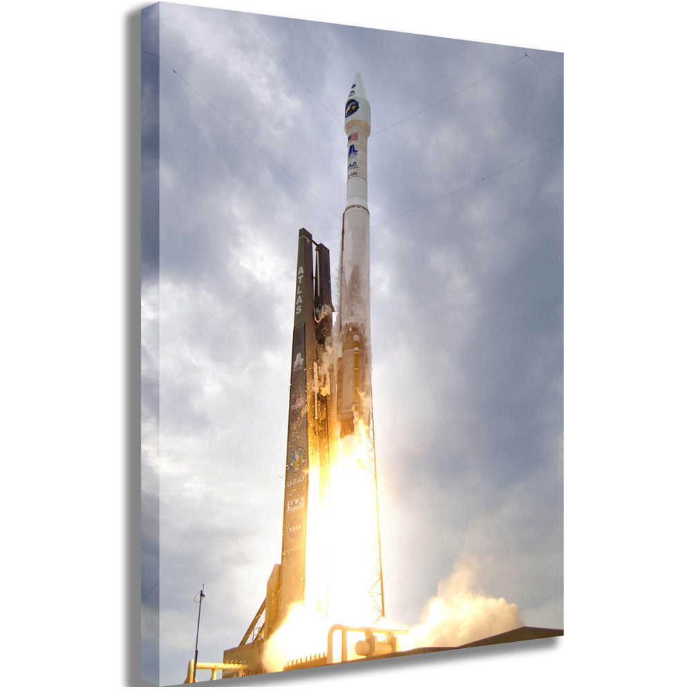 NASA's Atlas Rocket Launch Canvas Printed