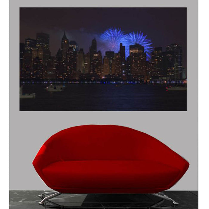 New York Skyline Gloss Poster Installed | Wallhogs