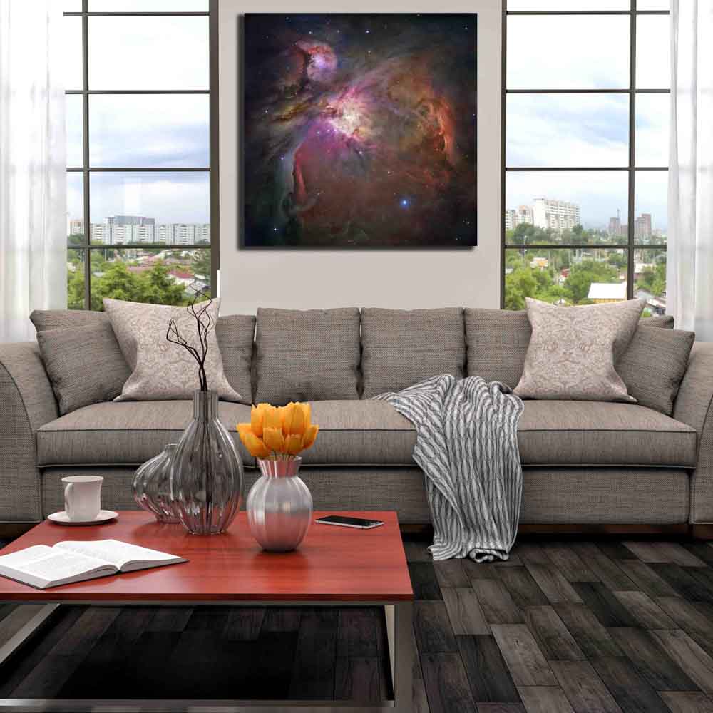 Orion Nebulae Canvas Print Installed | Wallhogs