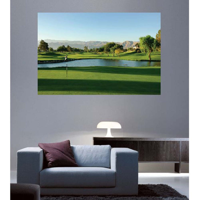 Palm Springs Golf Course Wall Decal Installed