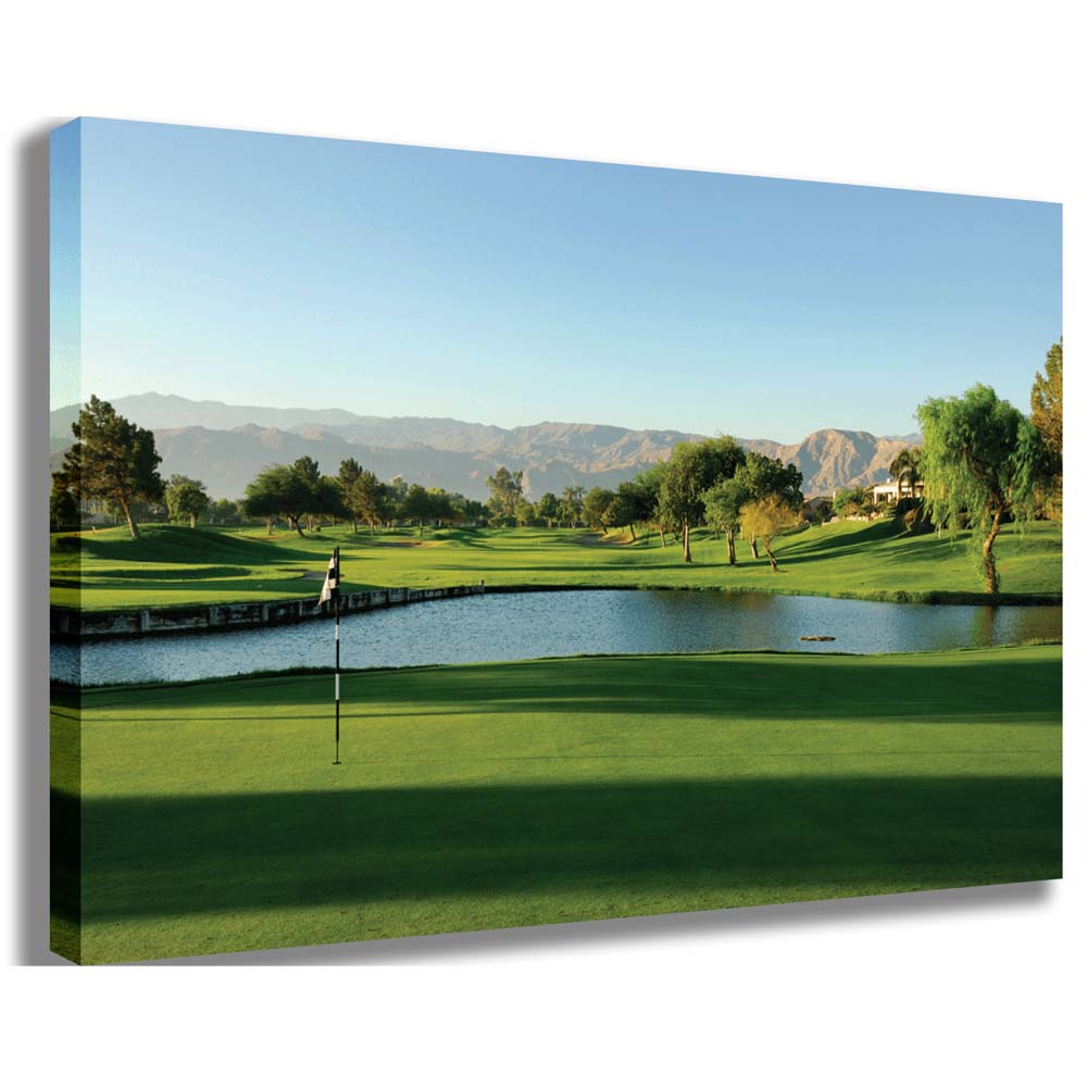 Palm Springs Golf Course Canvas Printed | Wallhogs
