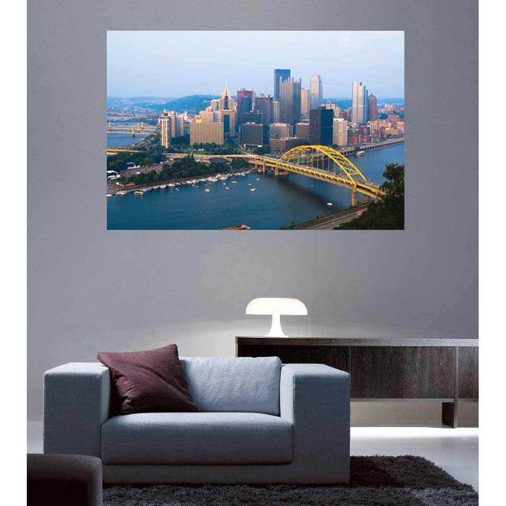 City of Pittsburgh Wall Decal Wallhogs