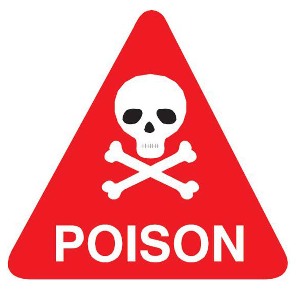 Poison Sign Wall Decal Printed | Wallhogs