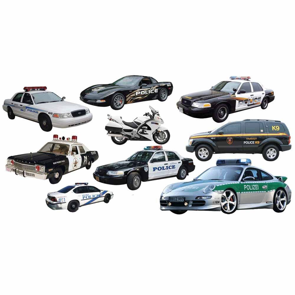 Police Multi-Pack Wall Decals Printed | Wallhogs