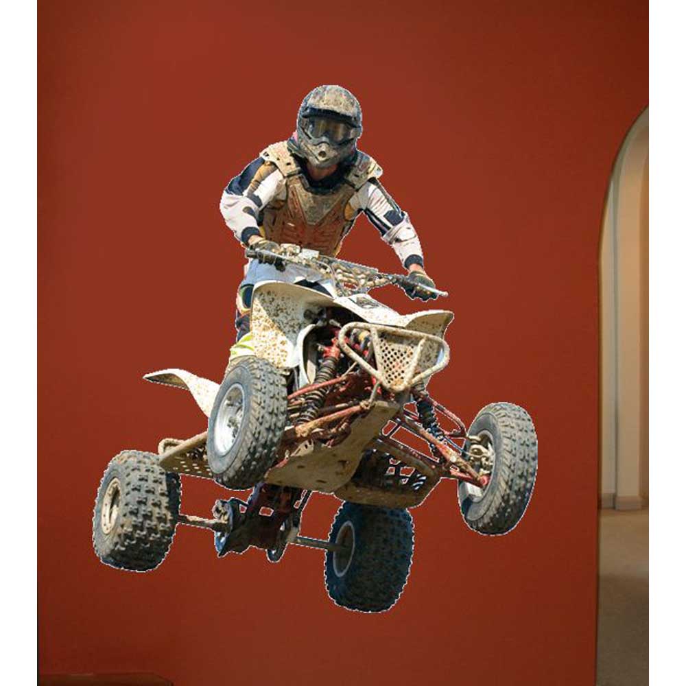 Quad Action Wall Decal Installed | Wallhogs