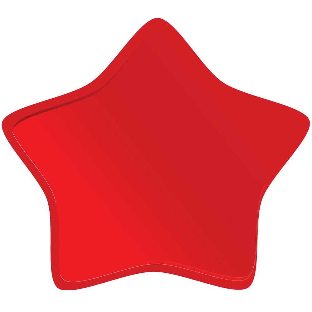 Red Soft Star Wall Decal Printed | Wallhogs