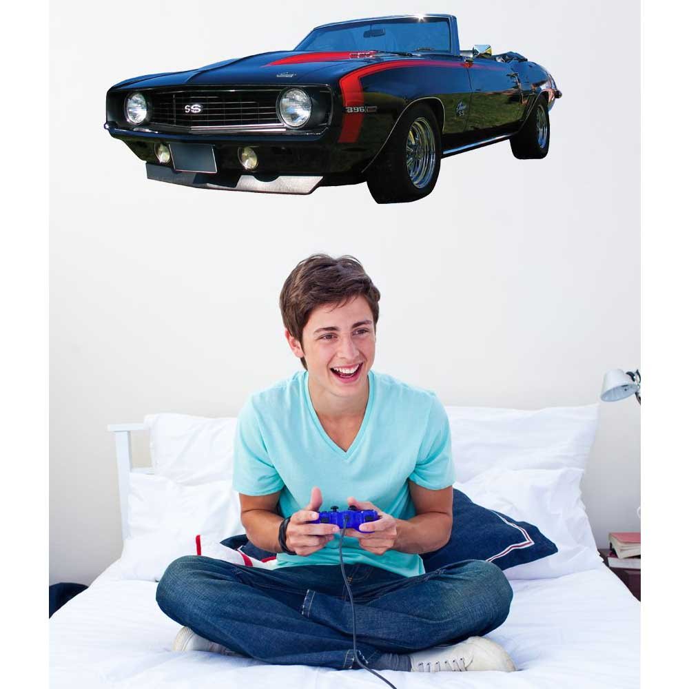 Classic Camaro SS Wall Decal Installed | Wallhogs