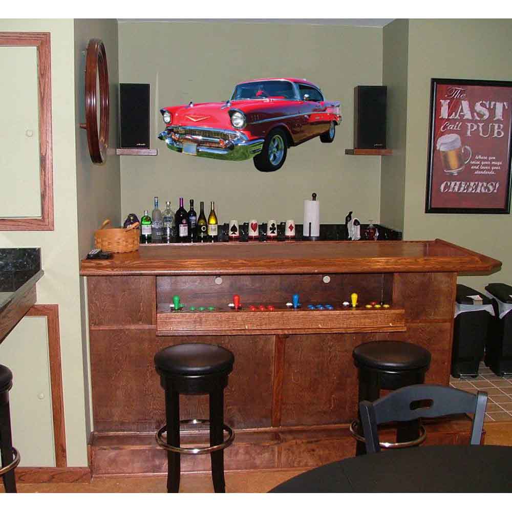 Chevy Bel-Air Wall Decal Installed | Wallhogs