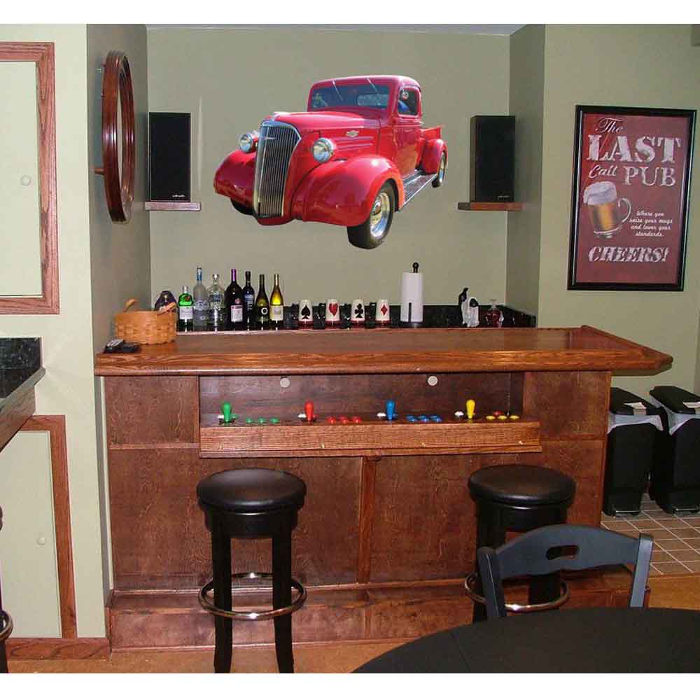 Chevy Sidestep Wall Decal Installed | Wallhogs