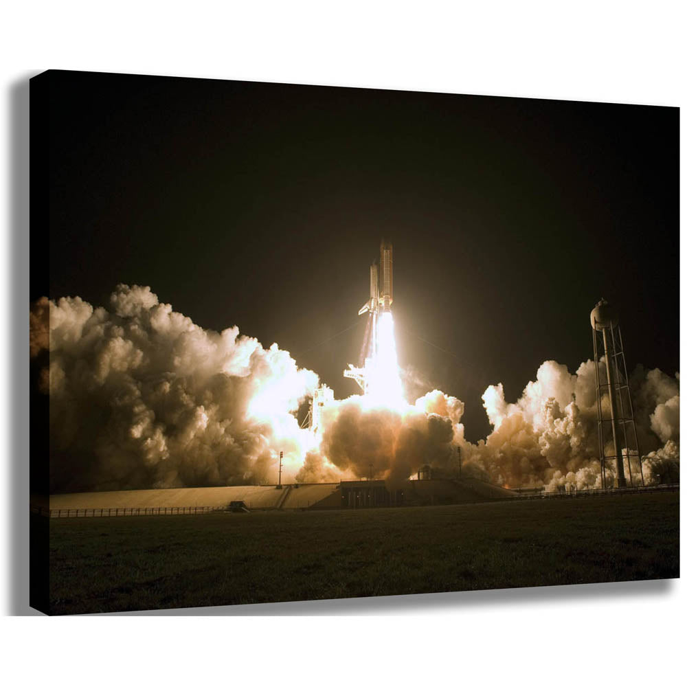 Space Shuttle Launch Canvas Printed and Stretched