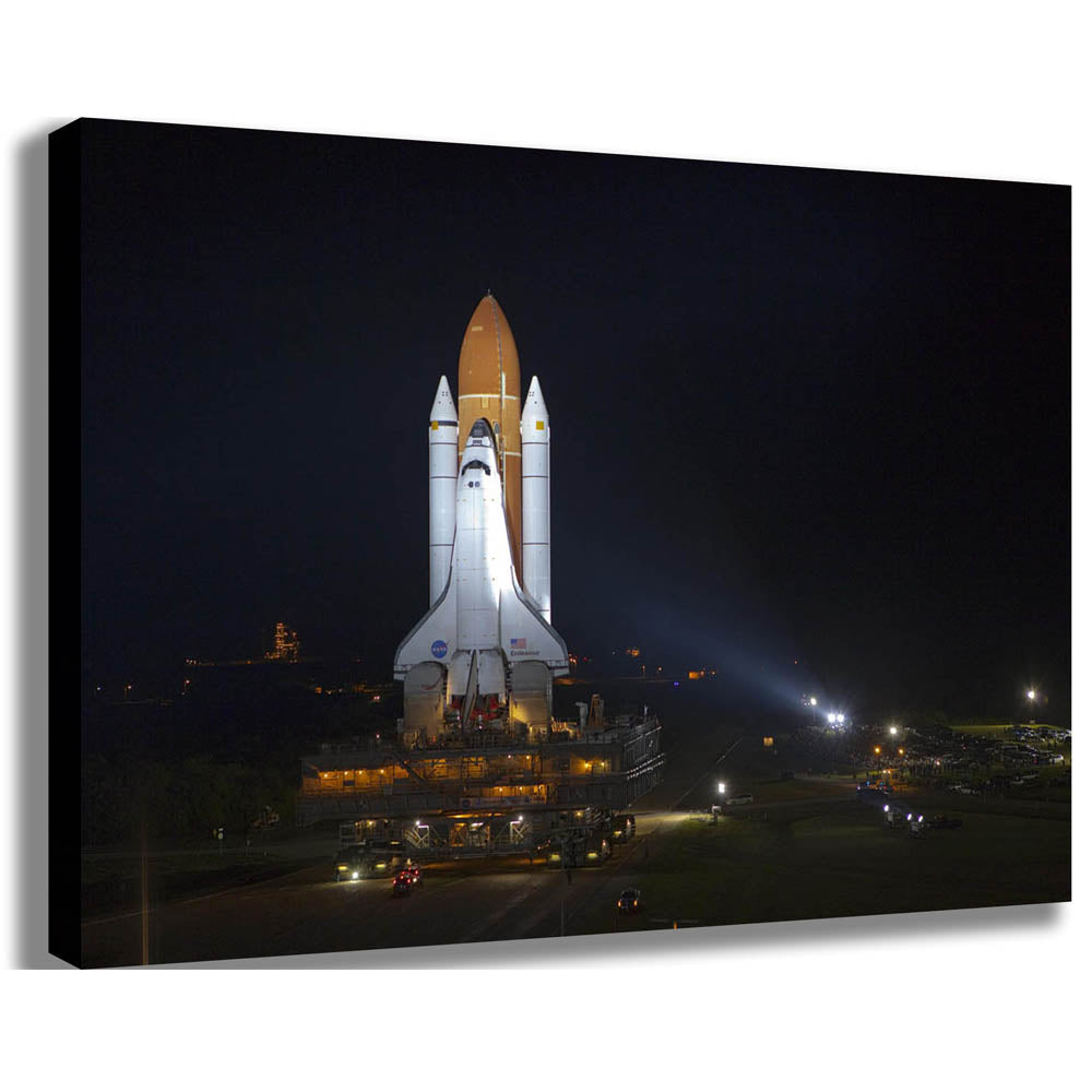 Space Shuttle Endeavor Transportation Canvas Printed and Stretched