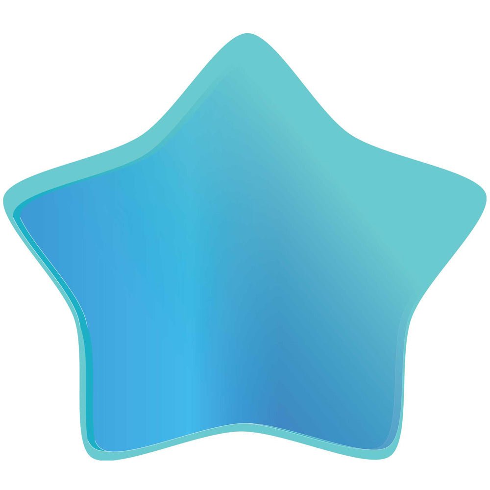 Sky Blue Soft Star Wall Decal Printed | Wallhogs
