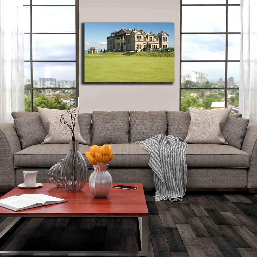 St. Andrew's Golf Club Canvas Print Installed