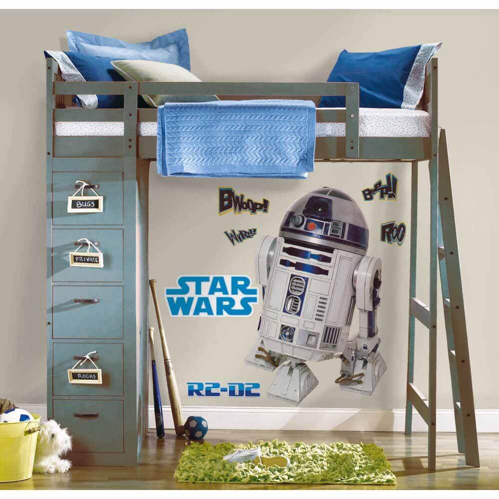 Star Wars R2D2 Wall Decal Installed | Wallhogs