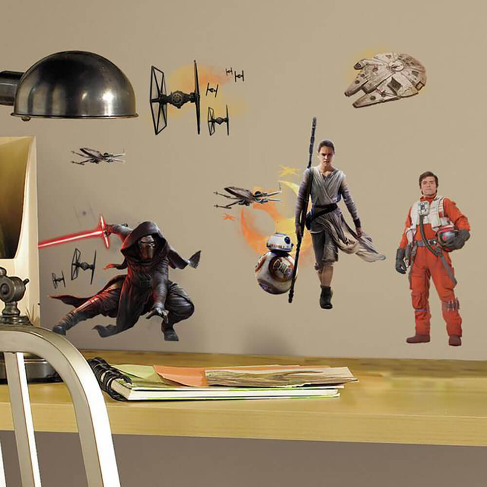 Star Wars Force Awakens Wall Decals Installed | Wallhogs