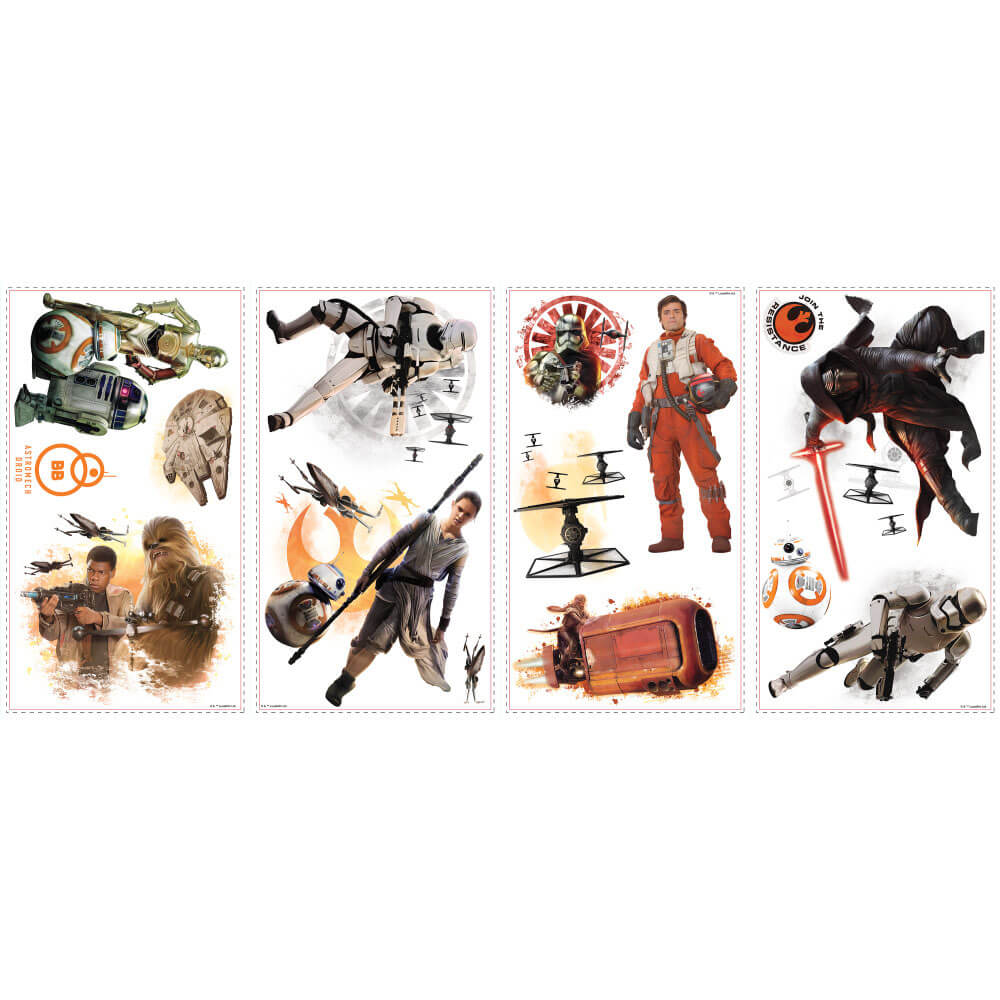 Star Wars Force Awakens Wall Decals Printed | Wallhogs