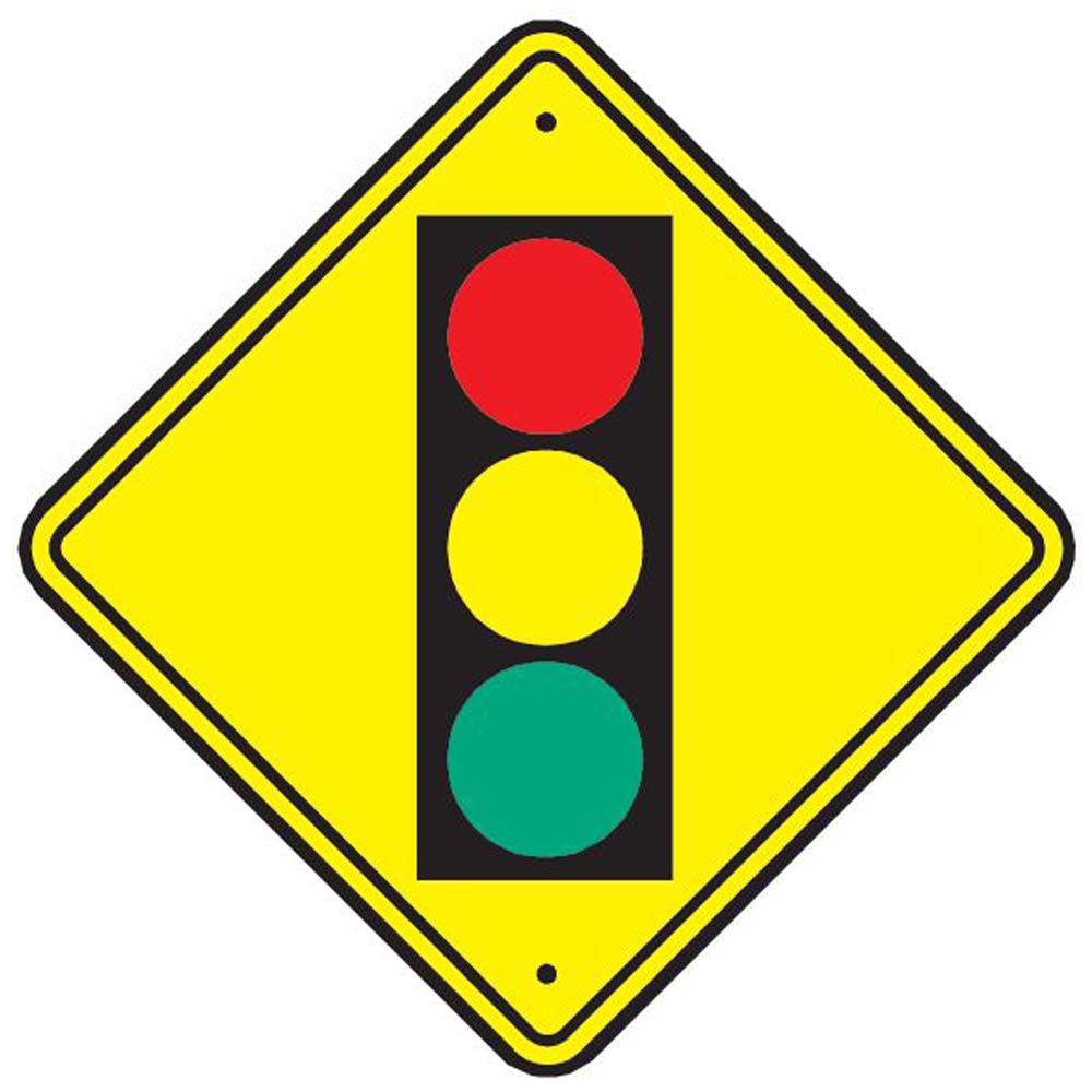 Stop Light Ahead Sign Wall Decal Printed