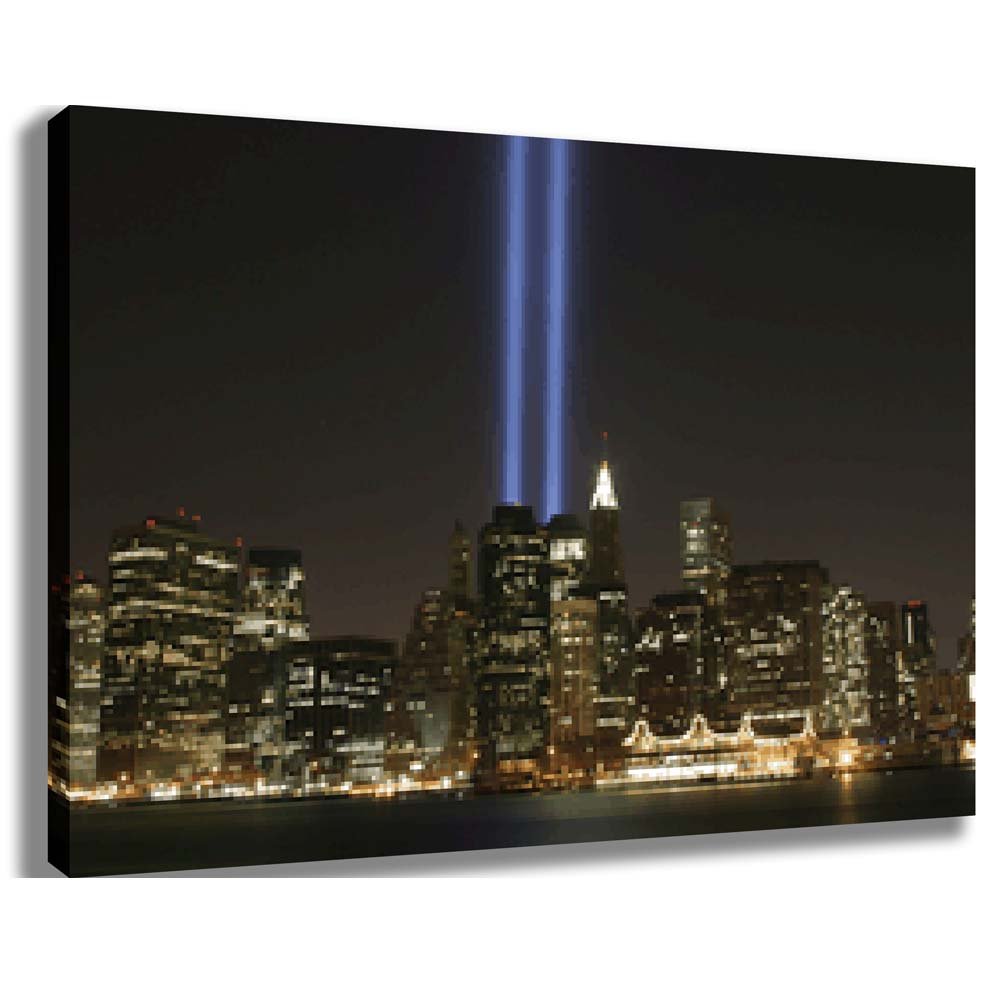 Tribute Lights Canvas Printed and Stretched