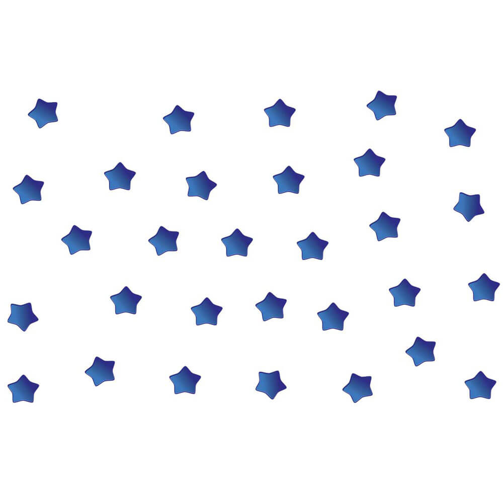 Deep Blue Soft Star Decals Printed | Wallhogs