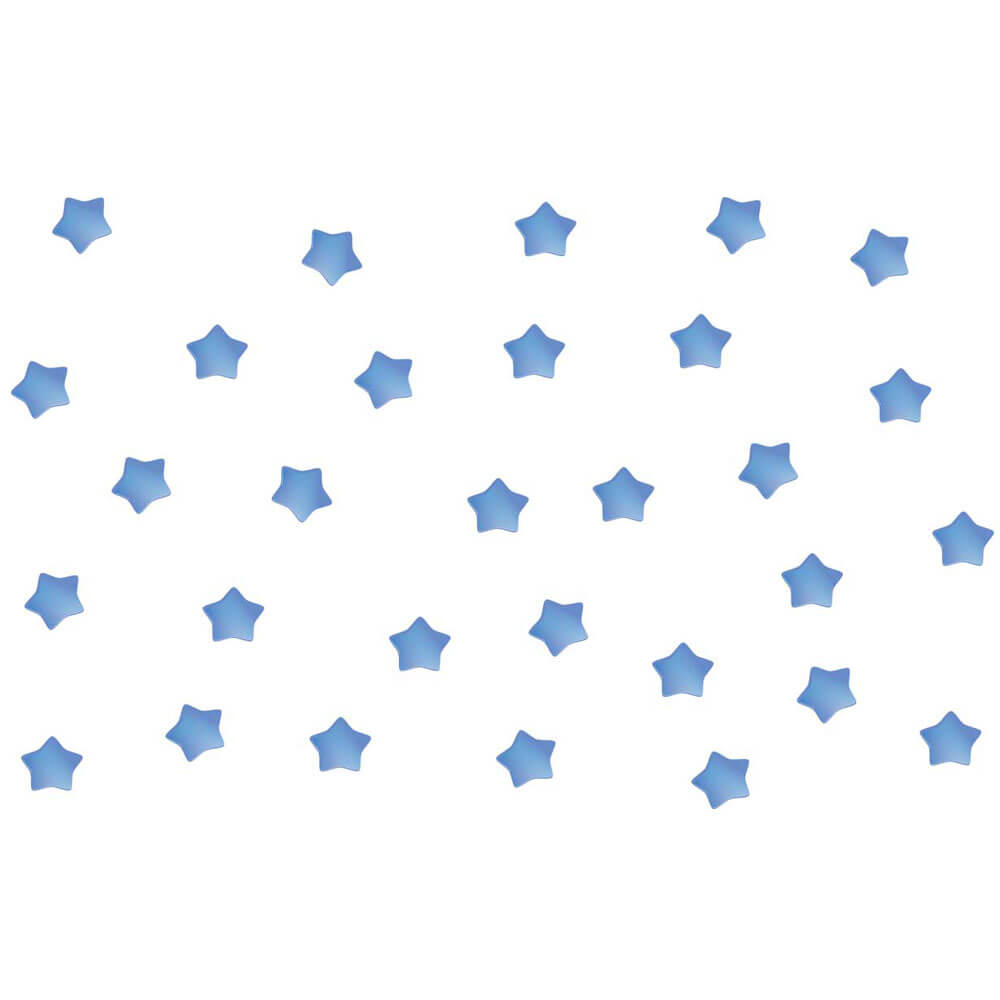 Blue Soft Star Wall Decals Printed | Wallhogs