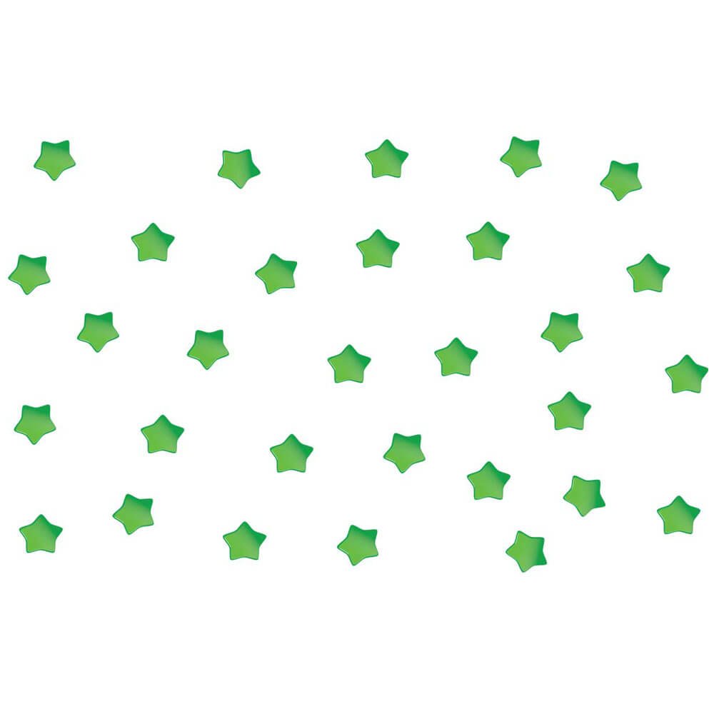 Green Soft Star Decals Printed | Wallhogs