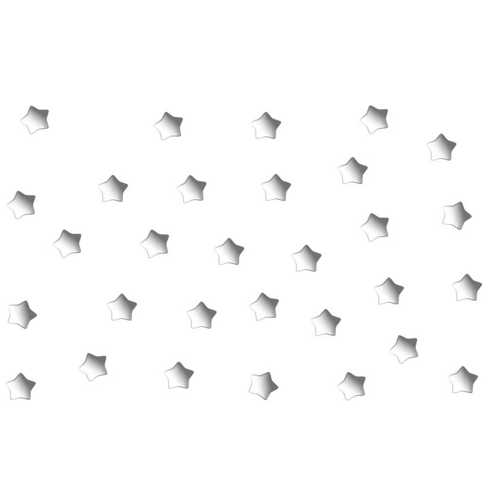 Grey Soft Star Wall Decals Printed | Wallhogs