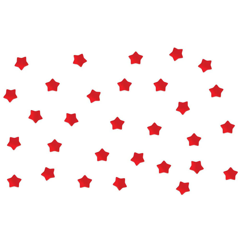 Red Soft Star Wall Decals Printed | Wallhogs