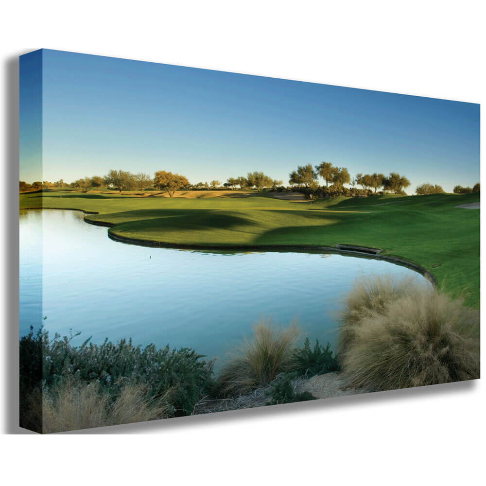 Arizona Golf Course Canvas Printed | Wallhogs