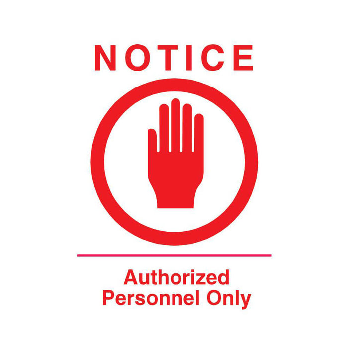 Authorized Personnel Sign Wall Decal Printed | Wallhogs