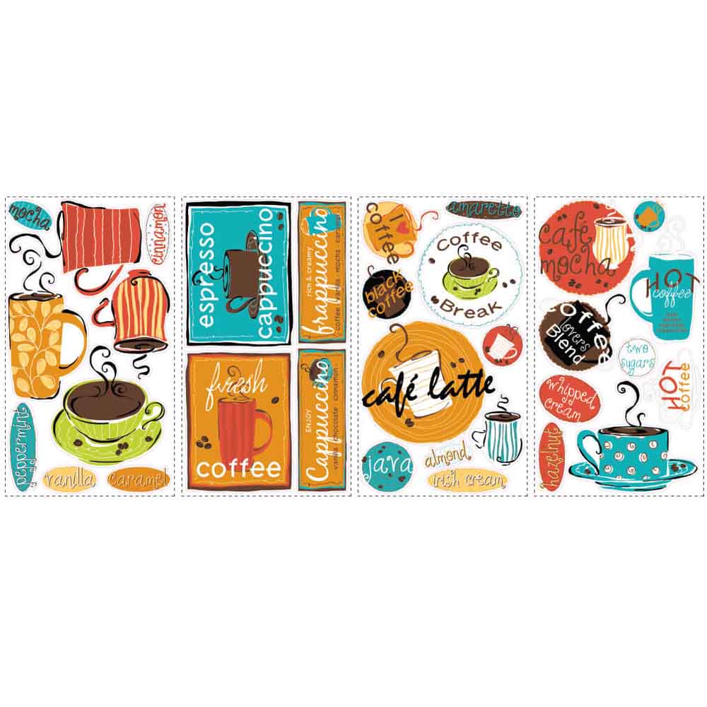 Cafe Wall Decals Printed | Wallhogs