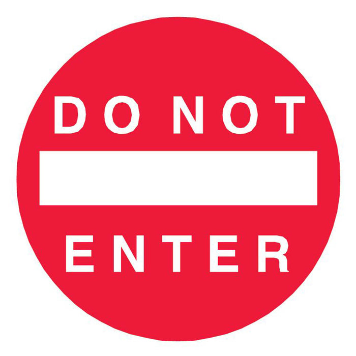 Do Not Enter Sign Wall Decal Printed | Wallhogs