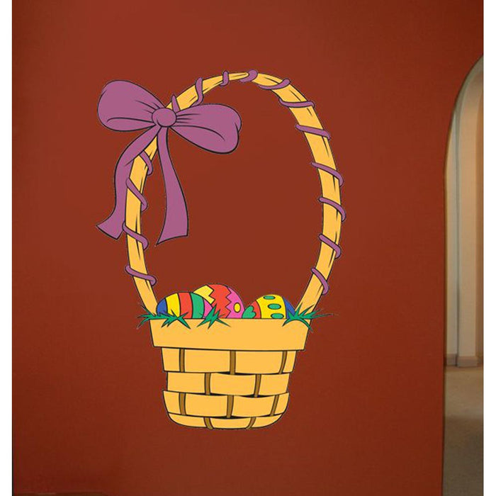 Easter Basket Wall Decal Installed | Wallhogs
